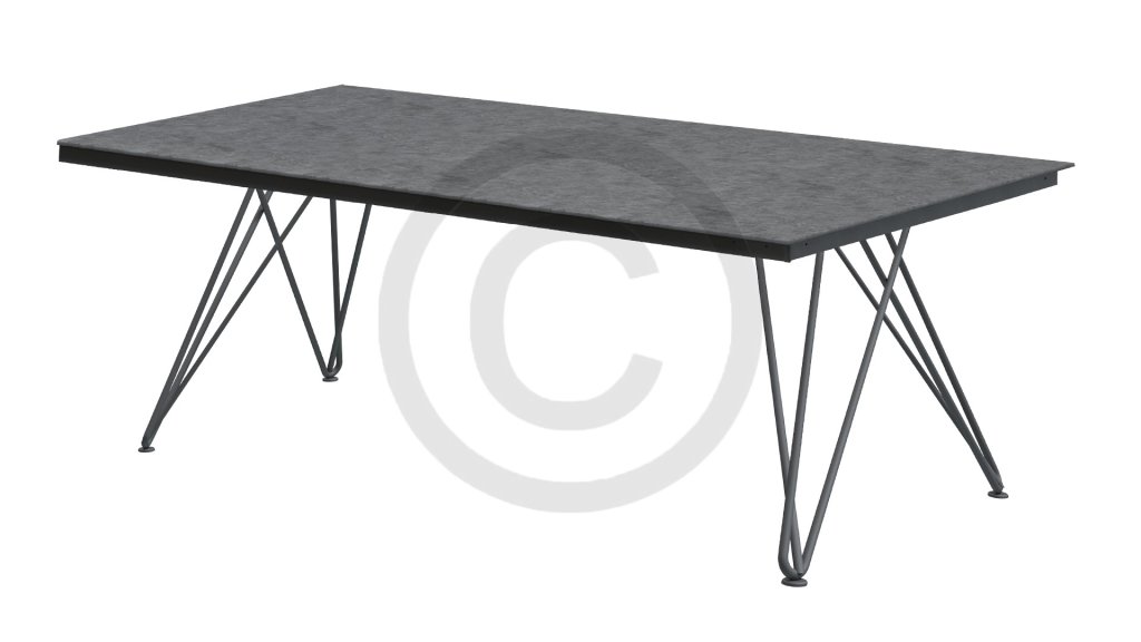4seasons outdoor tampa tafel hpl dark grey table 
