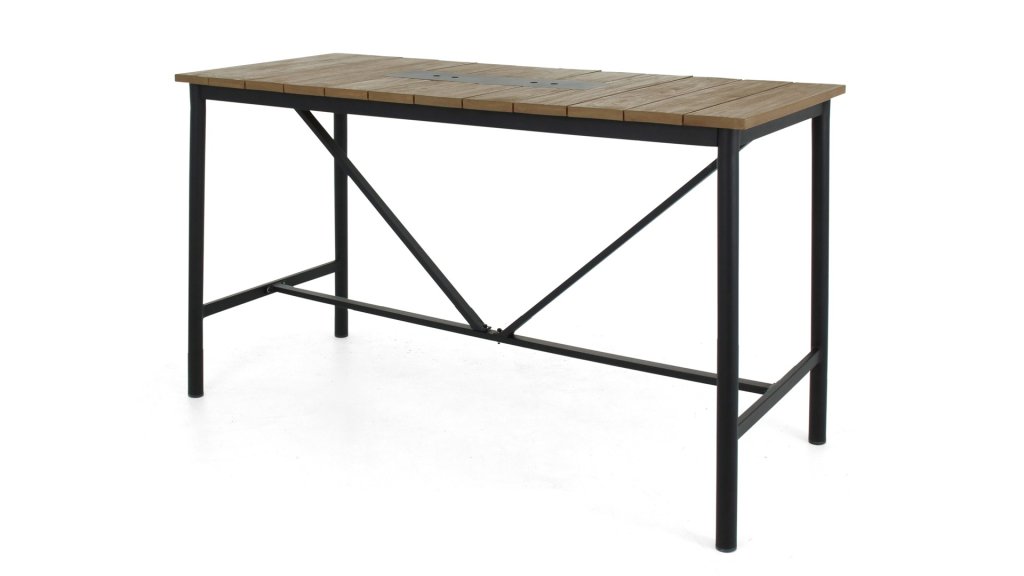 applebee milou bar table black 150cm