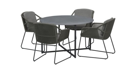 4seaons outdoor accor dining mid grey tuinset