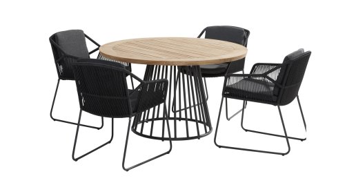 4seasons outdoor accor dining antraciet ambassador table