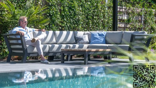 4 Seasons Outdoor Meteoro loungeset: zeer comfortabel en robuust vormgegeven loungeset met een modern design.